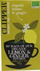 Clipper Lemon & Ginger Tea Bio 20st