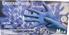 EpidermProtect Nitriel Onderzoekhandschoen Poedervrij M Blauw 100st