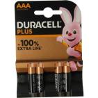 Duracell Alkaline plus AAA 4 st