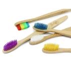 betereproducten Bamboe tandenborstel voor volwassenen paars 1 Stuk