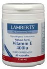 Lamberts Vitamine E 400IE natuurlijk 60 vegetarische capsules