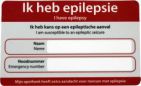 Zorgtotaal Epilepsie noodkaart 10st