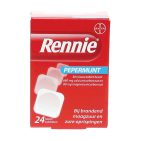 Rennie Pepermunt 24 kauwtabletten 