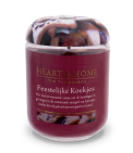 Heart & Home Grote Geurkaars - Feestelijke Koekjes 1st