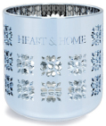 Heart & Home Theelichthouder Metallic Blauw 1st