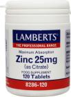Lamberts Zinkcitraat 25 mg 120 tabletten