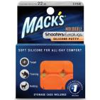 Macks Shooters moldable earplugs orange 3paar