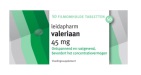 Leidapharm Valeriaan 45mg 50 tabletten