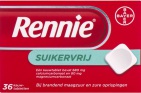 Rennie Suikervrij 36 kauwtabletten 