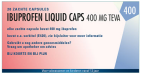 Teva Ibuprofen 400mg Liquid Caps 20 stuks