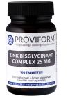 Proviform Zink Bisglycinaat Complex 25mg Tabletten 100tb