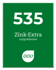 AOV 535 Zink Extra Meeneemverpakking 30 tabletten