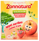 Zonnatura Knijpfruit appel/aardbei kikker 4x85g