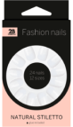 2b Nails natural stiletto 24st