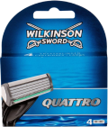 Wilkinson Sword Quattro Scheermesjes 4 stuks