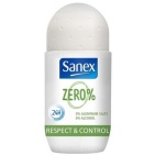 Sanex Deodorant roller zero % respect & control 50ml