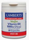 Lamberts Vitamine D3 1000IE 25 mcg Vegan 90ca