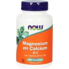 Now Magnesium en Calcium 2:1 100 tabletten