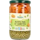 Primeal Doperwten en Wortelschijfjes Bio 720 ML
