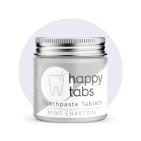 happy tabs Tandpasta Tabletten Mint Charcoal Fluoridevrij 80 Tabletten