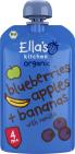 ella's kitchen Blueberries apples & bananas & vanille 4+ mnd bio 120G