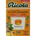 Ricola Gember Sinaasappelmunt Suikervrij 50 Gram