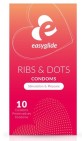 EasyGlide Condooms ribs en dots 10 Stuks