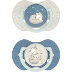 Difrax Lovi Fopspeen 6-18 Maanden Jongens 2 Stuks