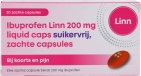 Linn Ibuprofen Liquid 200 mg Suikervrij 20 Capsules