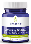 Vitakruid Vitamine D3 25 Mcg & K2 40 Mcg 90 tabletten