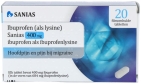 Sanias Ibuprofen 400 mg als lysine 20st