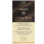 Apivita Hair Color Kit 5.03 Licht Bruin Natuurlijk Goud 1 stuk