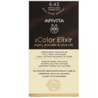 Apivita Hair Color Kit 6.43 Donker Blond Koper Goud 1 stuk