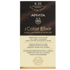 Apivita Hair Color Kit 6.35 Donker Blond Goud Mahonie 1 stuk