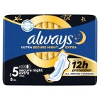 Always Ultra Secure Night Extra Maandverband 8 Stuks