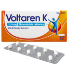 Voltaren K 12,5 mg Pijnstiller Filmomhulde Tabletten Diclofenac-Kalium 10 stuks