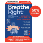 Breathe Right Neusstrips Extra Sterk 26 stuks