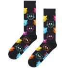 Happy Socks Cat Black Unisex 41-46 1 paar