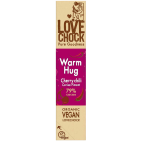Lovechock Warm Hug Vegan Chocolade Kers, Cranberry, Kaneel & Cayennepeper 40 gram
