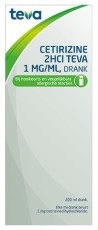 Teva Cetirizine drank 2HCI 1mg/ml 200ml