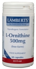 Lamberts L-Ornithine 500 mg 60 vegetarische capsules