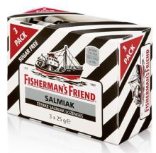 Fishermansfriend Salmiak Suikervrij 3 Pakjes 3x25g