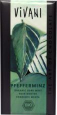 Vivani Chocolade puur pepermunt 10 x 100g
