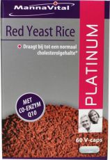 MannaVital Rode Rijst Q10 Platinum 60cap