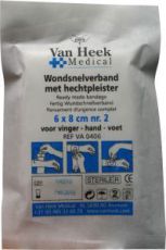 Van Heek Snelverband NR 2 met hechtpleister 6 X 8CM ex