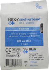 Van Heek Snelverband nr 1 6 x 8cm steriel 1