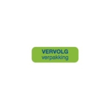 Blockland Strooketiket vervolg verpakking 30X10mm 1000stuks 1