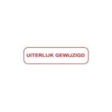 Blockland Strooketiket uiterlijk gewijzigd 44X11mm 750stuks 1