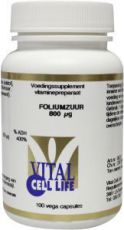 Vital Cell Life Foliumzuur 800mcg  100cap