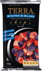 Terra Chips Stripes & Blues Groenten 110g